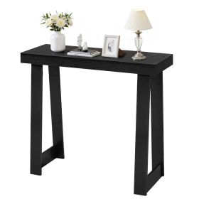 36 in Console Table, Modern Desk Behind the Couch, Wooden Rectangle Entrance Desk, Narrow Long Sofa Table Accent Stand, Ideal for Hallway, Bedroo
